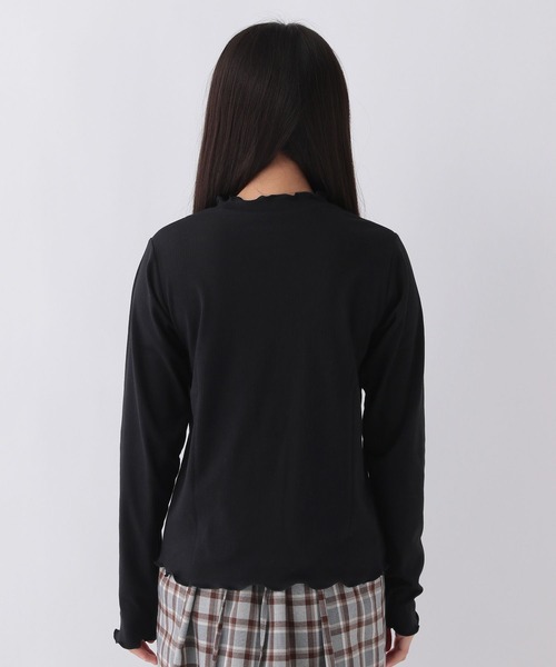 repipi armario（レピピ アルマリオ）の「テレコプチハイメロウトップス（Tシャツ/カットソー・キッズ・ホワイト系その他/ブラック系その他/ブラック/ホワイト・LARGE/SMALL/MEDIUM）」の12枚目の写真