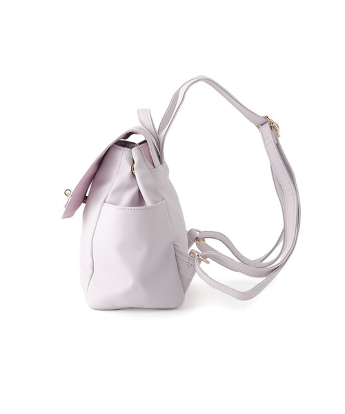 PINK-latte（ピンクラテ）の「ハートキー合皮ミニリュック（バックパック/リュック・キッズ・ブラック/ピンク系/アイボリー/ライトブルー/ライトパープル・00）」の8枚目の写真