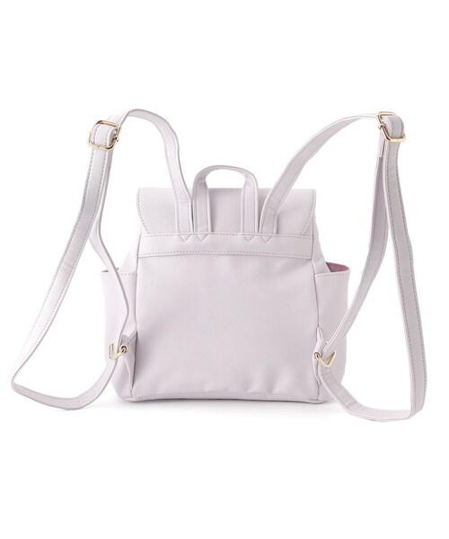 PINK-latte（ピンクラテ）の「ハートキー合皮ミニリュック（バックパック/リュック・キッズ・ブラック/ピンク系/アイボリー/ライトブルー/ライトパープル・00）」の9枚目の写真