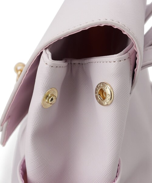 PINK-latte（ピンクラテ）の「ハートキー合皮ミニリュック（バックパック/リュック・キッズ・ブラック/ピンク系/アイボリー/ライトブルー/ライトパープル・00）」の11枚目の写真