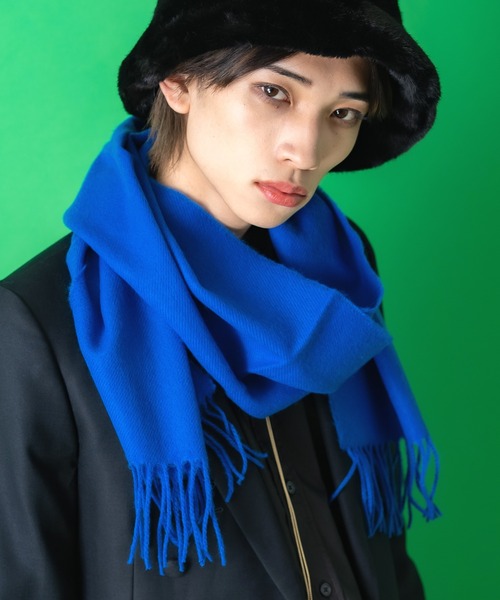 an meets zakka（アンミツザッカ）の「an meets zakka バリエーションファー混マフラー（マフラー・レディース・アイボリー/レッド/レッド系その他2/ブラック/アイボリー系/ブラウン系その他/ワインレッド/チャコールグレー/ベージュ/ブラック系その他2/グリーン系その他/ブラック×ホワイト/ブルー/ネイビー系/ブルー系その他/ブラック系その他/レッド系その他・ONE SIZE）」の12枚目の写真