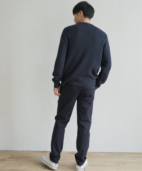 ikka(イッカ)の「抗菌アランケーブルリサイクルニット(ニット/セーター・メンズ・ネイビー/グリーン/オフホワイト/グレー/ワイン・XL/S/M/L)」の10枚目の写真