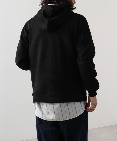 STARTER BLACK LABEL（スターターブラックレーベル）の「STARTER BLACK LABEL ベアー刺繍 フェイクスエード プルパーカー（パーカー・メンズ・スモークグレー/ブラック・M/L/XL）」の21枚目の写真