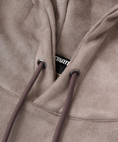 STARTER BLACK LABEL（スターターブラックレーベル）の「STARTER BLACK LABEL ベアー刺繍 フェイクスエード プルパーカー（パーカー・メンズ・スモークグレー/ブラック・M/L/XL）」の13枚目の写真