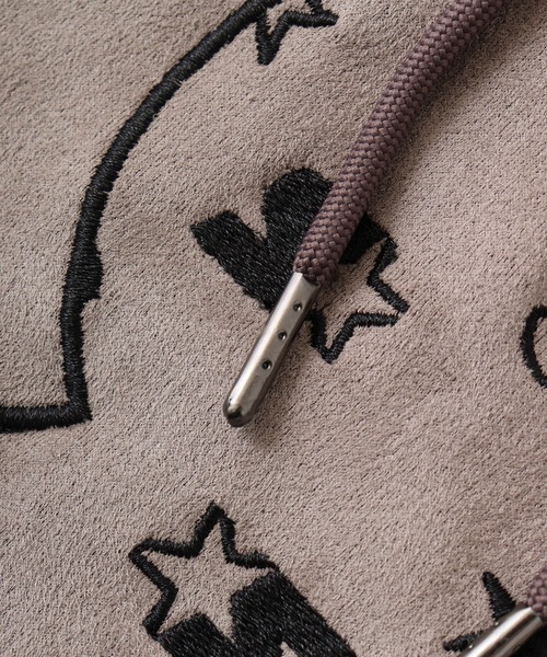 STARTER BLACK LABEL（スターターブラックレーベル）の「STARTER BLACK LABEL ベアー刺繍 フェイクスエード プルパーカー（パーカー・メンズ・スモークグレー/ブラック・M/L/XL）」の14枚目の写真