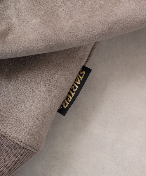STARTER BLACK LABEL（スターターブラックレーベル）の「STARTER BLACK LABEL ベアー刺繍 フェイクスエード プルパーカー（パーカー・メンズ・スモークグレー/ブラック・M/L/XL）」の17枚目の写真