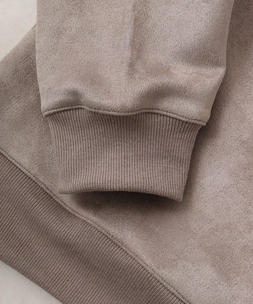 STARTER BLACK LABEL（スターターブラックレーベル）の「STARTER BLACK LABEL ベアー刺繍 フェイクスエード プルパーカー（パーカー・メンズ・スモークグレー/ブラック・M/L/XL）」の15枚目の写真