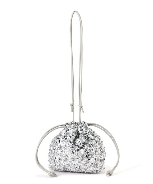 FREE'S MART（フリーズマート）の「スパンコール巾着バッグ（ハンドバッグ・レディース・ピンク/ブラック・ﾌﾘ-）」の16枚目の写真