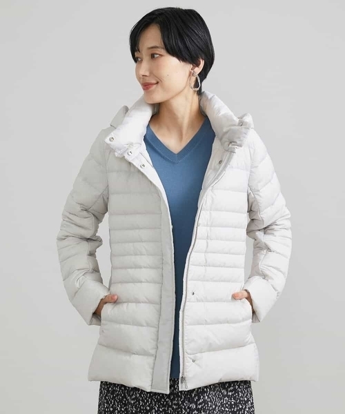 MICHEL KLEIN(ミッシェル・クラン)の「2WAYストレッチダウンジャケット(ダウンジャケット/コート・レディース・ブラック/ライトグレー・40/38)」の8枚目の写真
