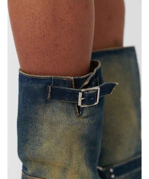 PAMEO POSE（パメオポーズ）の「Gravity Boots Denim（ブーツ・レディース・インディゴブルー・39/38/37）」の9枚目の写真
