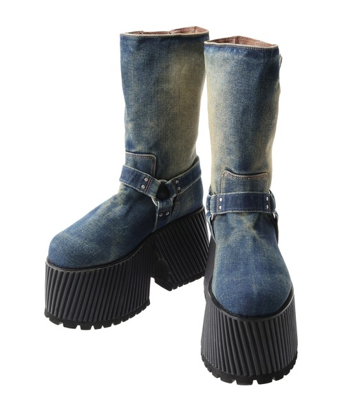 PAMEO POSE（パメオポーズ）の「Gravity Boots Denim（ブーツ・レディース・インディゴブルー・39/38/37）」の11枚目の写真