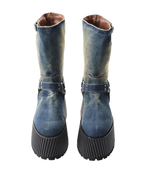 PAMEO POSE（パメオポーズ）の「Gravity Boots Denim（ブーツ・レディース・インディゴブルー・39/38/37）」の12枚目の写真