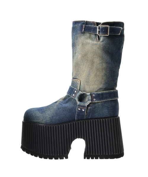 PAMEO POSE（パメオポーズ）の「Gravity Boots Denim（ブーツ・レディース・インディゴブルー・39/38/37）」の13枚目の写真