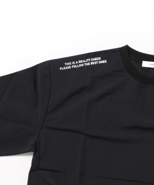 ISOOK（アイスー）の「ナイロンライクロゴプルオーバー(miho select) / ナイロントップス カジュアルコーデ メンズライク（その他トップス・レディース・ブラック・FREE）」の8枚目の写真