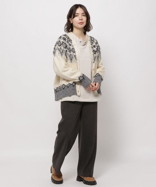 niko and...（ニコアンド）の「なめらかタッチウールライクパンツ（その他パンツ・レディース・チャコール/グリーン/アイボリー/ブラウン・LARGE/MEDIUM）」の19枚目の写真