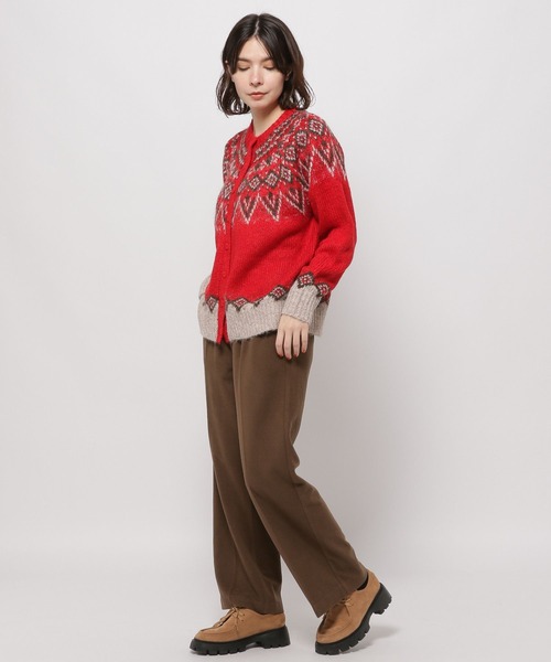 niko and...（ニコアンド）の「なめらかタッチウールライクパンツ（その他パンツ・レディース・チャコール/グリーン/アイボリー/ブラウン・LARGE/MEDIUM）」の13枚目の写真