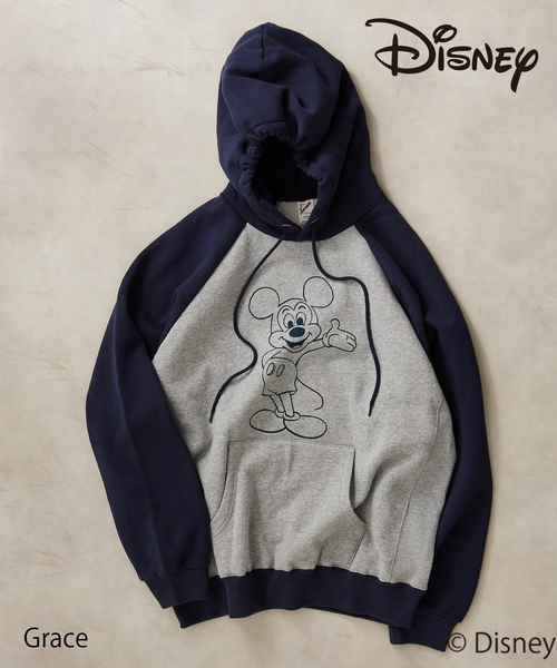 極美品　24AW glamb Disney コラボ　ミッキー スウェットパーカー Mickey Mouse] Zip Up Hoodie / [ミッキーマウス]ジップアップ