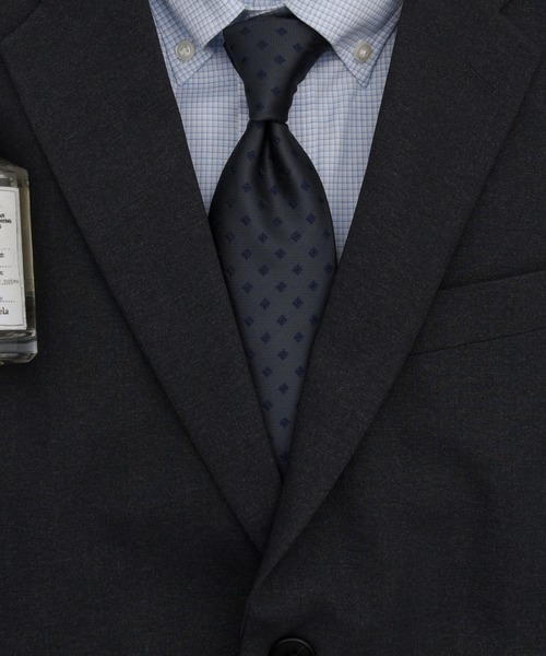 CALIFORNIA OUTFITTERS（カリフォルニア アウトフィッターズ）の「STD 3-10C3 ネクタイ ドット コモン ベーシック（ネクタイ・メンズ・ブラウン/ネイビー系1/グレー/ネイビー系/ネイビー/グリーン系1/パープル/グレー系/ホワイト/グリーン系/ダークブラウン/ライトブラウン/ワイン系1/グリーン/ワイン/ベージュ系/ワイン系/ブラック・ONESIZE）」の4枚目の写真