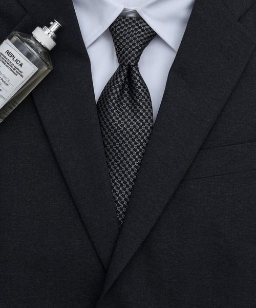 CALIFORNIA OUTFITTERS（カリフォルニア アウトフィッターズ）の「STD 3-10C3 ネクタイ ドット コモン ベーシック（ネクタイ・メンズ・ブラウン/ネイビー系1/グレー/ネイビー系/ネイビー/グリーン系1/パープル/グレー系/ホワイト/グリーン系/ダークブラウン/ライトブラウン/ワイン系1/グリーン/ワイン/ベージュ系/ワイン系/ブラック・ONESIZE）」の2枚目の写真