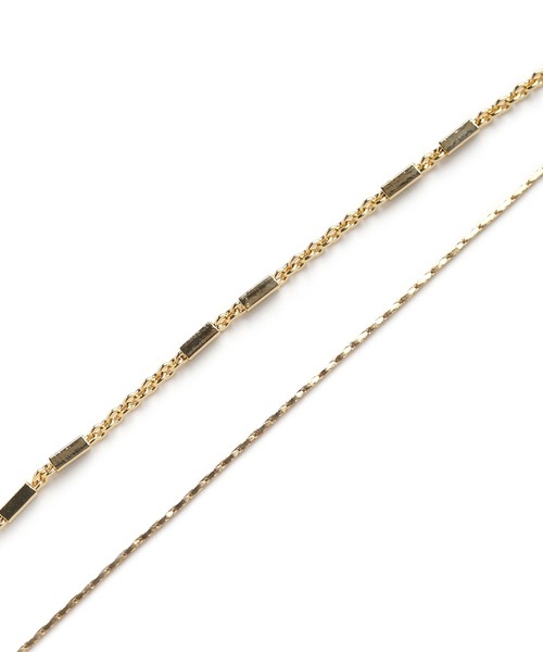 colleca la（コレカラ）の「2連チェーンネックレス（ネックレス・レディース・シルバー/ゴールド・ﾌﾘ-）」の8枚目の写真