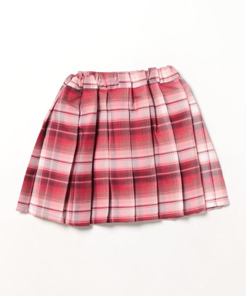 URBAN CHERRY（アーバンチェリー）の「【インナーパンツ付】チェックプリーツスカート（スカート・キッズ・レッド・130cm/120cm/140cm/110cm/150cm）」の2枚目の写真