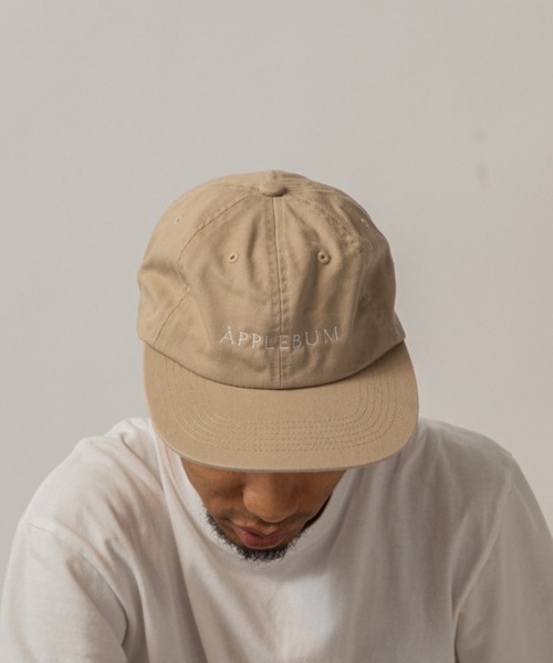 APPLEBUM(アップルバム)の「Museum Logo Cap(キャップ・メンズ・ブラック/ベージュ/グリーン/ネイビー・FREE)」の2枚目の写真