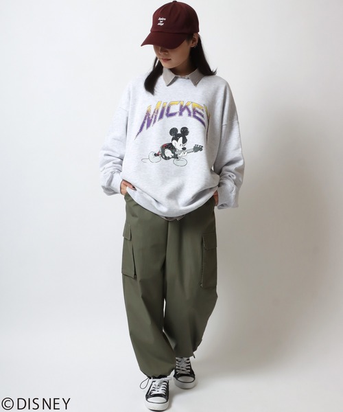 4 パーリーゲイツ T/C 裏毛起毛 スウェットパンツ ミッキーマウスコラボ PEARLY GATES パーリーゲイツ T/C 裏毛起毛 スウェットパンツ