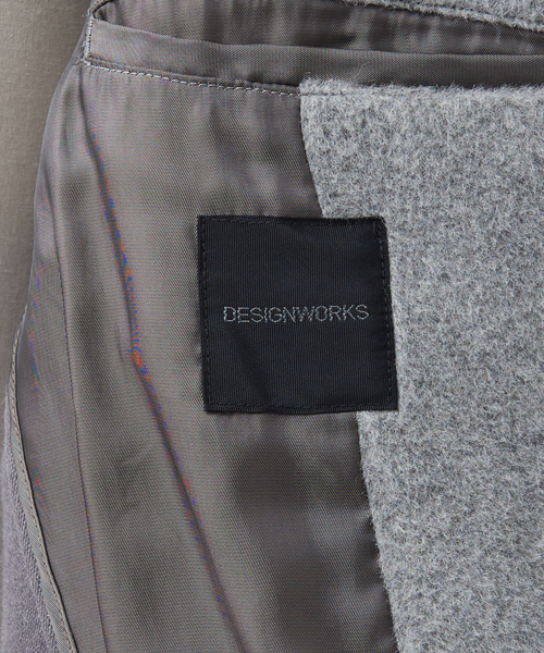 DESIGNWORKS(デザインワークス)の「アルパカ混 チェスターコート(チェスターコート・メンズ・チャコールグレー/ライトグレー・46/50/48/44)」の9枚目の写真