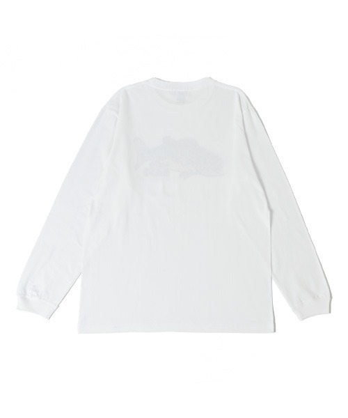 NOTHINKER(ノーシンカー)の「MONSTER BASS Long T-shirt(Tシャツ/カットソー・メンズ・ホワイト/ライトブルー・LARGE/X-LARGE/MEDIUM)」の7枚目の写真