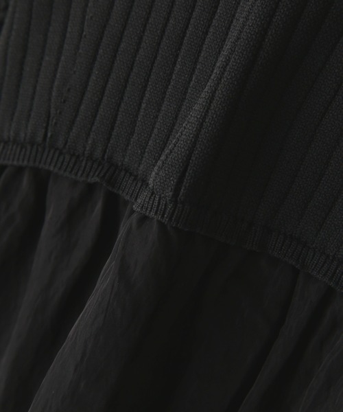 Mirror Mirror on the wall（ミラーミラー）の「(MIRROR MIRROR ON THE WALL)ティアードスカートドッキングワンピース（ワンピース・レディース・パープル/ブラック/ブルー・FREE）」の18枚目の写真