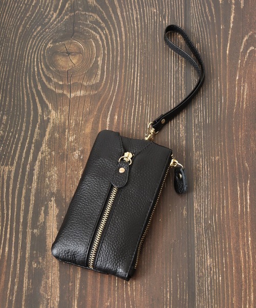 1004ST（イチマルマルヨンエスティ―）の「牛革 小銭入れ キーケース 財布（コインケース・メンズ・ブラック/ブラウン・F）」の4枚目の写真