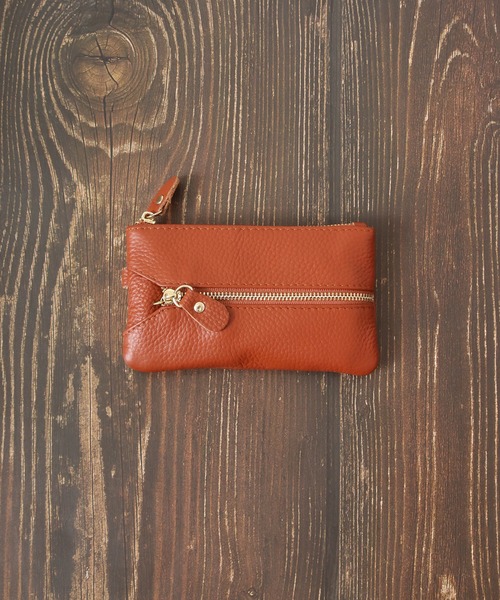 1004ST（イチマルマルヨンエスティ―）の「牛革 小銭入れ キーケース 財布（コインケース・メンズ・ブラック/ブラウン・F）」の5枚目の写真