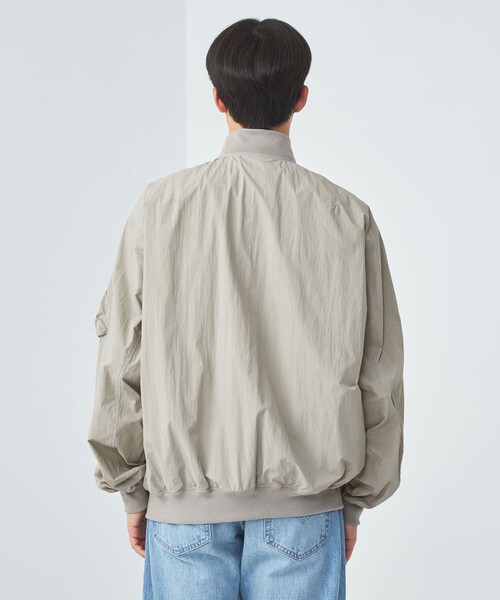 green label relaxing(グリーンレーベルリラクシング)の「【WEB限定】<GLR or>バルーン MA1 ジャケット(MA-1・メンズ・ブラック/ベージュ・L/M/S)」の8枚目の写真