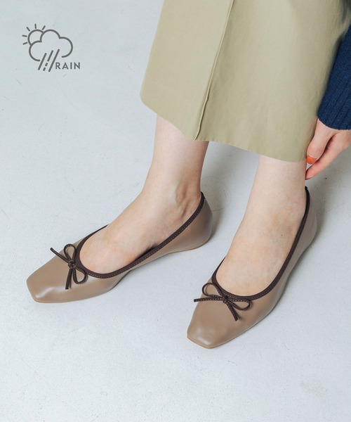 EVOL(イーボル)の「【EVOL】晴雨兼用ソフトスクエアトゥバレエ IW5273(バレエシューズ・レディース・ブラック/アイボリー/シルバー/レオパード/アッシュグレー/グレー系その他/ホワイト系その他/ベージュ・22.0cm/22.5cm/23.0cm/23.5cm/24.0cm/24.5cm/25.0cm)」の5枚目の写真