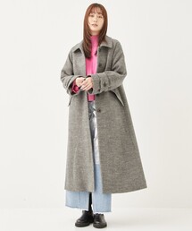 PUBLIC TOKYO | ヘリンボーンステンカラーコート(ステンカラーコート)