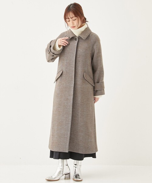 再出品！最終値下げ。パブリックトウキョウ ヘンリーボーンステンカラーコート PUBLIC TOKYO（パブリックトウキョウ）の「ヘリンボーンステン