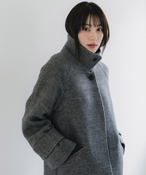 再出品！最終値下げ。パブリックトウキョウ ヘンリーボーンステンカラーコート PUBLIC TOKYO（パブリックトウキョウ）の「ヘリンボーンステン