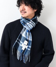 NOLLEY'S goodman | カシミヤチェックマフラー30 オルドス産カシミヤ100%使用 30cm幅(マフラー)