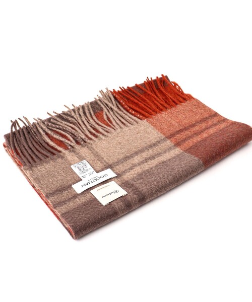 NOLLEY'S goodman（ノーリーズグッドマン）の「カシミヤチェックマフラー30 オルドス産カシミヤ100%使用 30cm幅（マフラー・メンズ・グリーン系その他2/グリーン系その他/ブルー系その他/ベージュ系その他/ブルー系その他7/イエロー系その他・FREE）」の13枚目の写真