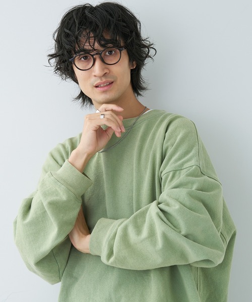 Zoff（ゾフ）の「ボストン型 メガネ｜クラウンパント｜CLASSIC（メガネ・レディース・ライトグレー/オリーブ/ブラック/ブラウン・FREE）」の12枚目の写真