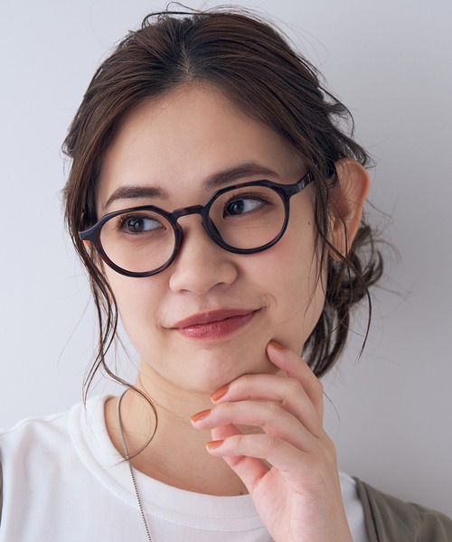 Zoff（ゾフ）の「ボストン型 メガネ｜クラウンパント｜CLASSIC（メガネ・レディース・ライトグレー/オリーブ/ブラック/ブラウン・FREE）」の15枚目の写真