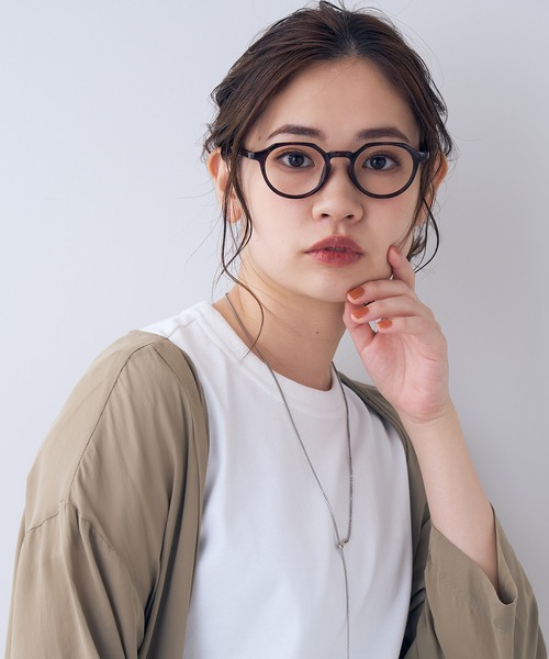 Zoff（ゾフ）の「ボストン型 メガネ｜クラウンパント｜CLASSIC（メガネ・レディース・ライトグレー/オリーブ/ブラック/ブラウン・FREE）」の16枚目の写真