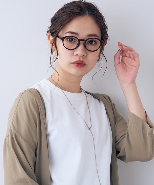 Zoff（ゾフ）の「ボストン型 メガネ｜クラウンパント｜CLASSIC（メガネ・レディース・ライトグレー/オリーブ/ブラック/ブラウン・FREE）」の17枚目の写真