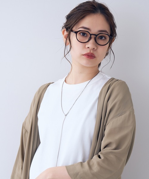 Zoff（ゾフ）の「ボストン型 メガネ｜クラウンパント｜CLASSIC（メガネ・レディース・ライトグレー/オリーブ/ブラック/ブラウン・FREE）」の18枚目の写真