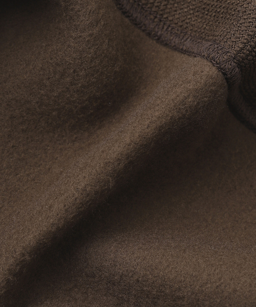 417 EDIFICE（フォーワンセブンエディフィス）の「HONEYCOMB HALF ZIP CREW / ハーフジップクルー（Tシャツ/カットソー・メンズ・ブラウン/ブラック/ベージュ・MEDIUM/LARGE）」の16枚目の写真