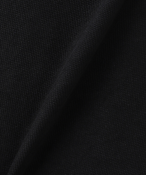 417 EDIFICE（フォーワンセブンエディフィス）の「HONEYCOMB HALF ZIP CREW / ハーフジップクルー（Tシャツ/カットソー・メンズ・ブラウン/ブラック/ベージュ・MEDIUM/LARGE）」の18枚目の写真