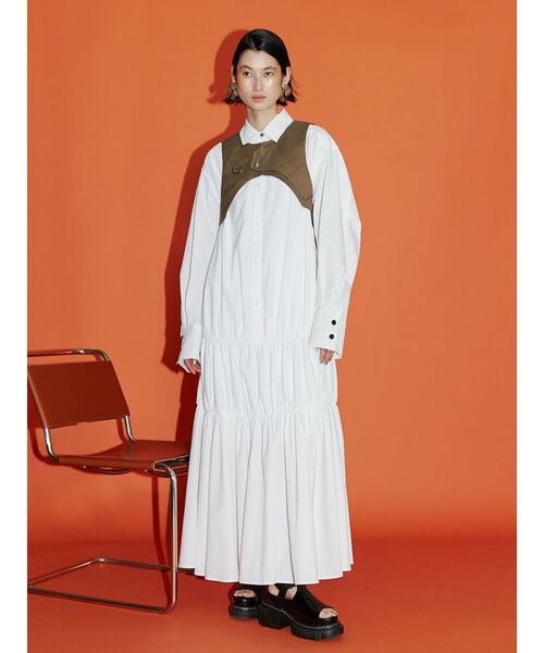 UN3D.（アンスリード）の「ビッグディテールベスト（ベスト・レディース・ブラック/カーキ/グレー・FREE）」の6枚目の写真