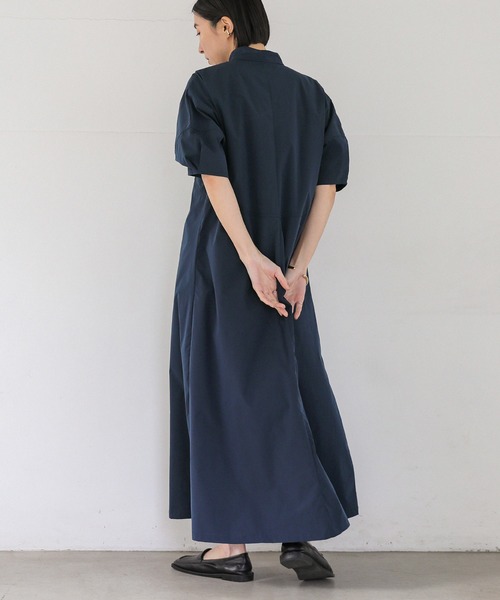 select MOCA(セレクトモカ)の「【セレモニー】ベルトカラーランタンスリーブワンピース(ワンピース・レディース・ベージュ/ネイビー・LARGE/MEDIUM)」の16枚目の写真