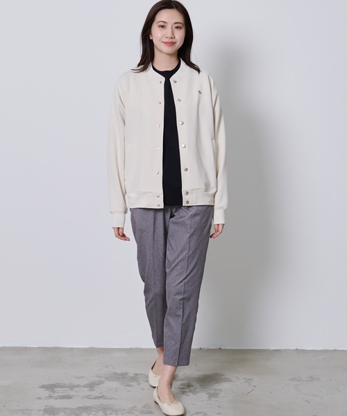 Arnold Palmer（アーノルドパーマー）の「ミラノリブ ポンチ シェア ブルゾン（ブルゾン・レディース・ブラック/ネイビー/アイボリー・LL/L/M/S/XS）」の12枚目の写真