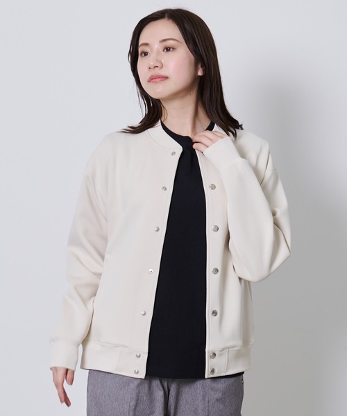 Arnold Palmer（アーノルドパーマー）の「ミラノリブ ポンチ シェア ブルゾン（ブルゾン・レディース・ブラック/ネイビー/アイボリー・LL/L/M/S/XS）」の19枚目の写真